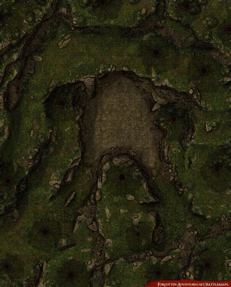 [OC] Forest Cave [25x31] : r/dndmaps