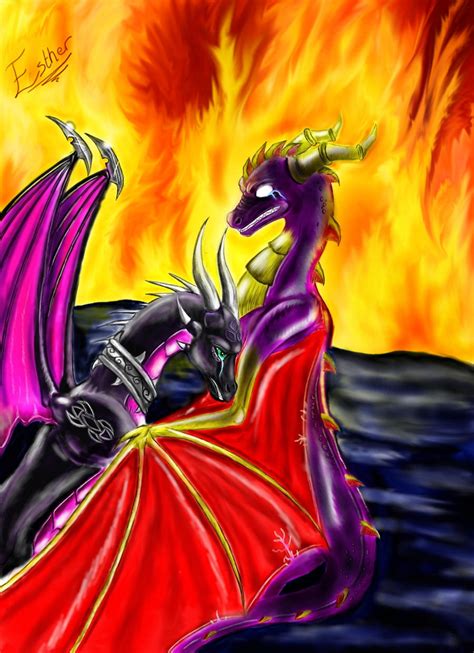 Spyro and Cynder-It's too late by whiteEyess on DeviantArt