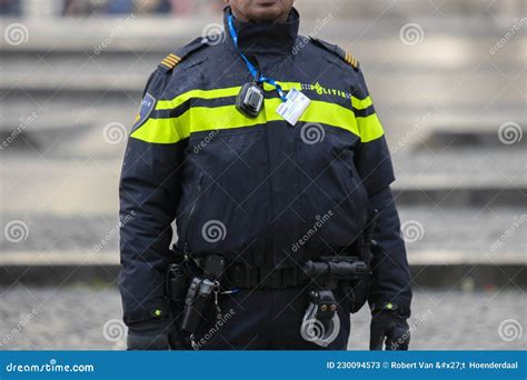 Police Uniform at Amsterdam the Netherlands 2018 Editorial Stock Photo ...