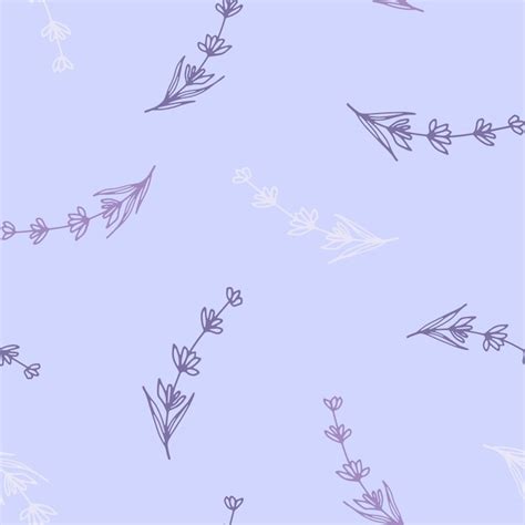 Premium Vector | Beautiful seamless pattern of lavender flowers on a ...