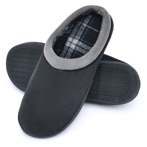 LORDFON Memory Foam Mens Slippers Slip-On House Slippers - Walmart.com