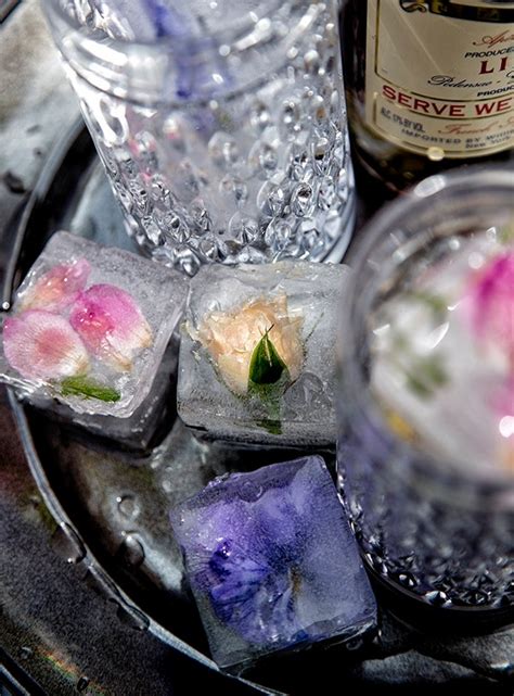 Edible Flower Ice Cubes from Salted & Styled | Bon Appétit