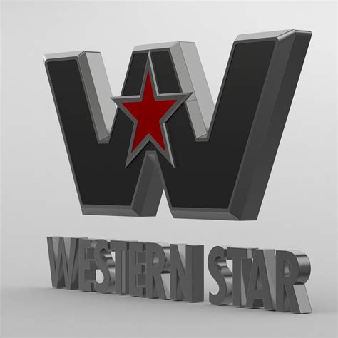 3D western star logo of | CGTrader