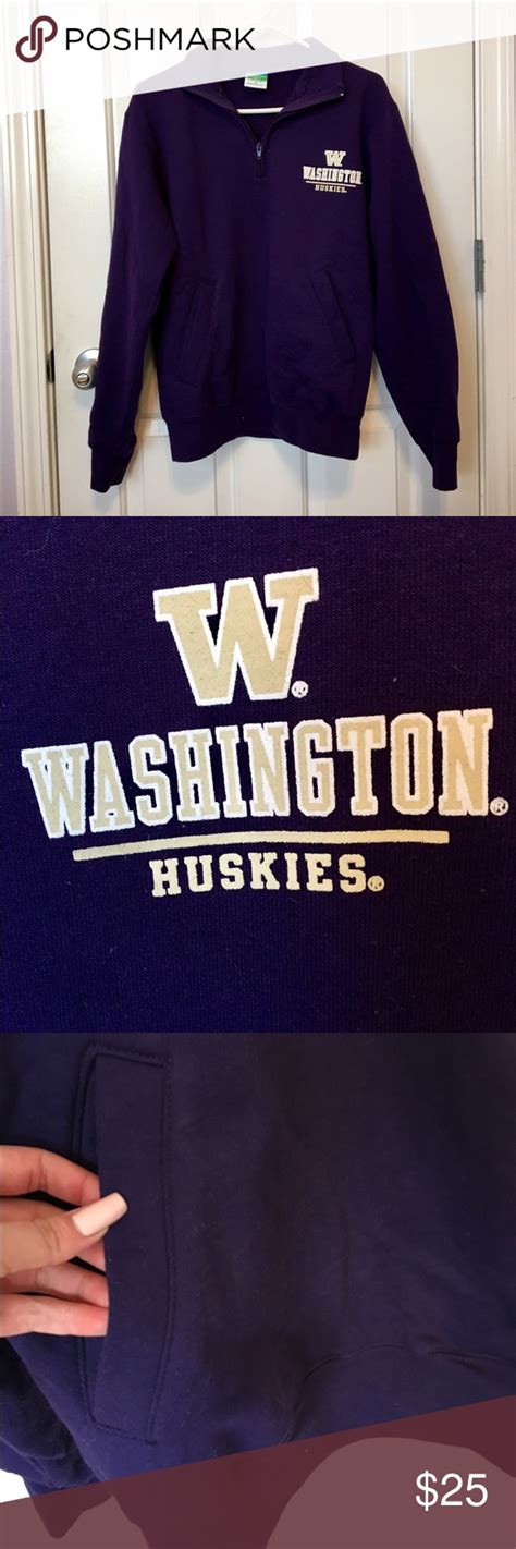 University of Washington 1/4 Zip Fleece Pullover | Fleece pullover, Pullover, Sweatshirt tops