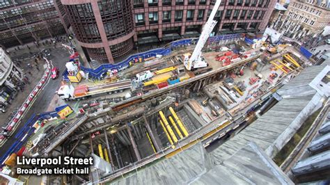 Crossrail Time-lapse: Construction highlights March 2016 - YouTube