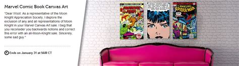 Marvel Comic Book Canvas Art Sale on Woot - ActionFigurePics.com