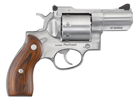 Ruger 5051 Redhawk Big Bore Revolver 357 Magnum 2.75″ 8 Rd Wood Grip Satin Stainless – GunStuff TV