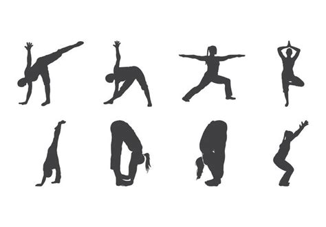 Yoga Silhouette Vector 128034 Vector Art at Vecteezy