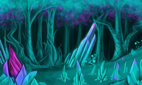 Crystal forest by MF99K on DeviantArt