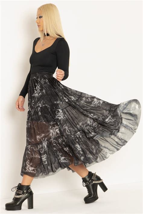 The Fall Of The Rebel Angels Tiered Midaxi Skirt - Limited