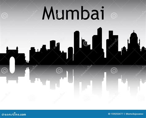 City Skyline of Mumbai India Stock Vector - Illustration of icon ...