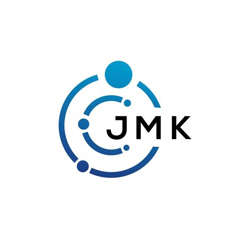 JMK letter technology logo design on white background. JMK creative ...