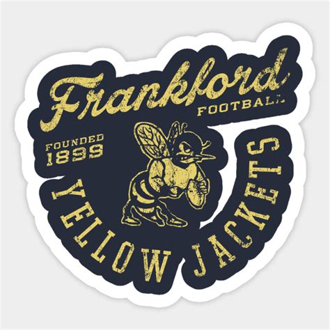 Frankford Yellow Jackets - Football - Sticker | TeePublic