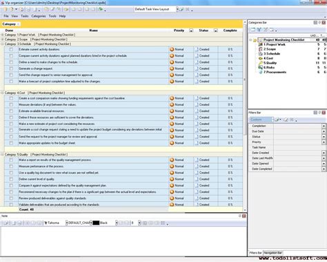 Project Monitoring And Control Plan Template