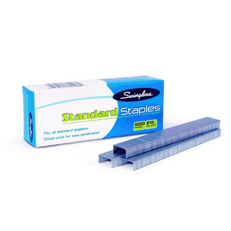 Staples, Premium, S.F. 4, 0.25", 210 per Strip, 5,000 per Box (S7035450), For use with full size ...