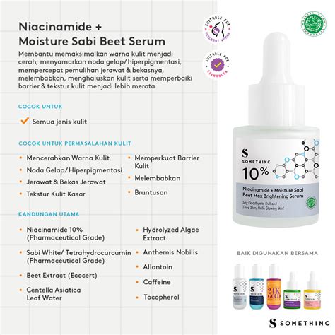 Buy SOMETHINC 10% Niacinamide + Moisture Sabi Beet Max Brightening Serum Original Best Deals