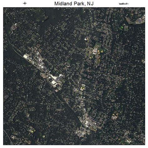 Aerial Photography Map of Midland Park, NJ New Jersey