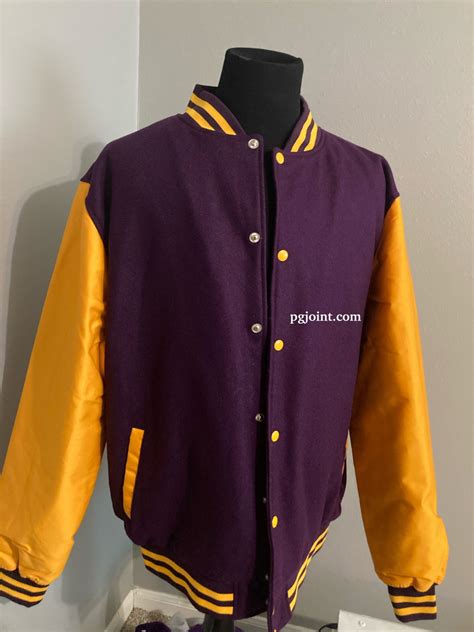 Purple and Gold Letterman Jacket - Etsy