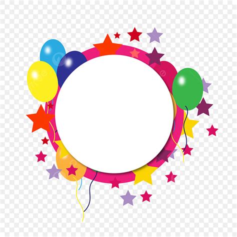 Diseño De Marco Redondo Con Globo PNG ,dibujos Marco De Celebracion Png, Clipart De Marco De ...