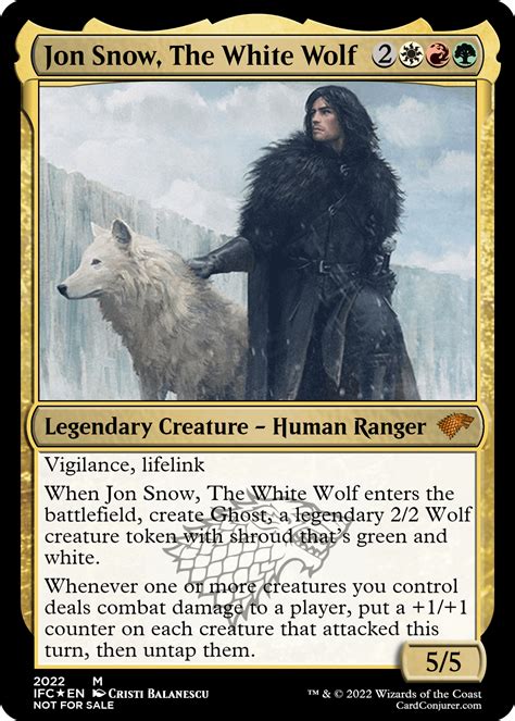 Jon Snow, The White Wolf : r/custommagic