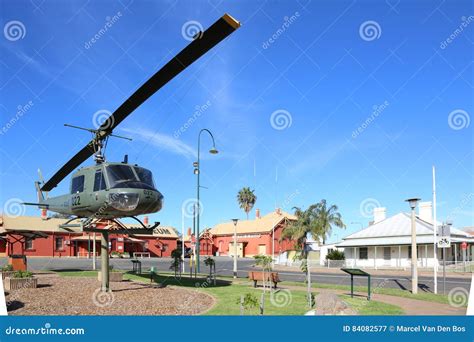 Nyngan Town Square with Helicopter, Australia Editorial Photography ...