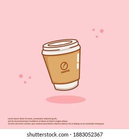 Cute Vector Illustration Coffee Cup Logo Stock Vector (Royalty Free) 1883052367 | Shutterstock