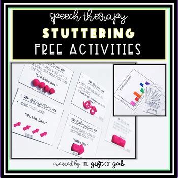 Speech Therapy Stuttering Activities by The Gift of Gab | TpT