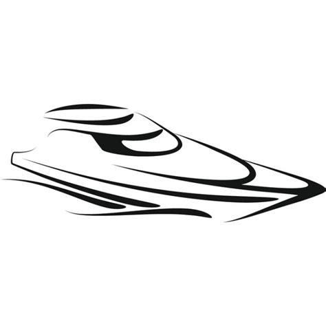 Speed Boat Silhouette at GetDrawings | Free download