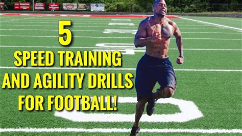 5 SPEED TRAINING AND AGILITY DRILLS FOR FOOTBALL! - YouTube