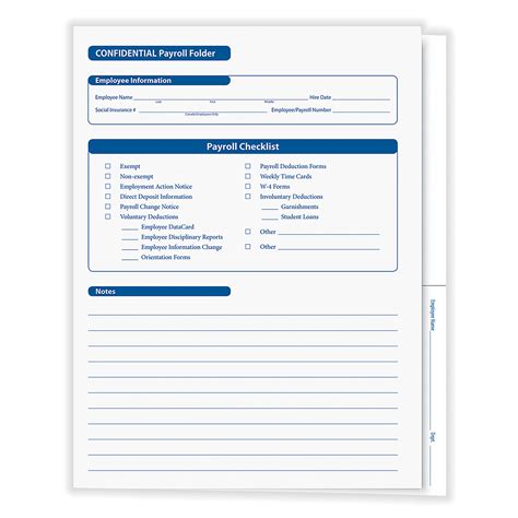 Employee Payroll Records Folders | Payroll Files | HRdirect
