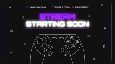 Free Streaming Starting Soon Twitch Background template