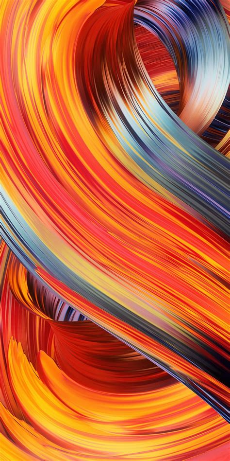 an abstract image of colorful lines and curves in red, orange, blue ...