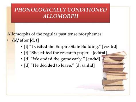 allomorph and morphology