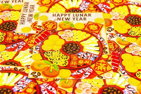 Happy Lunar New Year Candy Box Postcard - Chinese New Year Postcard