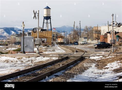 Freight Train in Old Town Arvada Colorado Stock Photo: 15606932 - Alamy