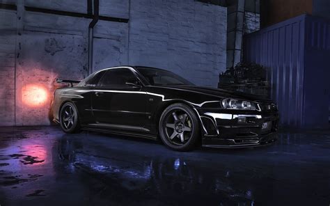 Night Ultra Hd Jdm Wallpaper 4k Nissan Skyline Gtr R34 Wallpapers ...