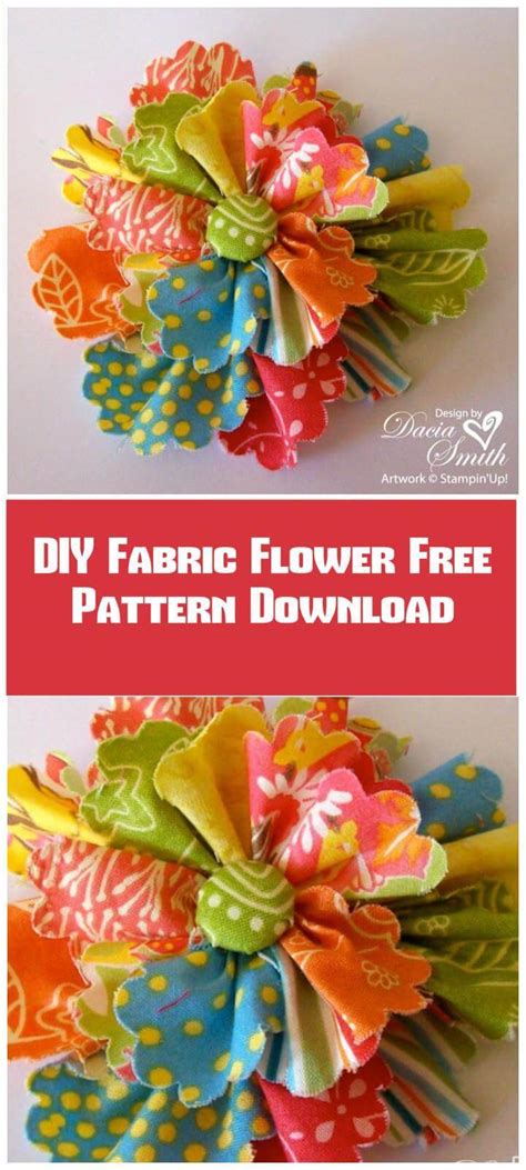 50 Easy Fabric Flowers Tutorial - Make Your Own Fabric Flowers - Page ...