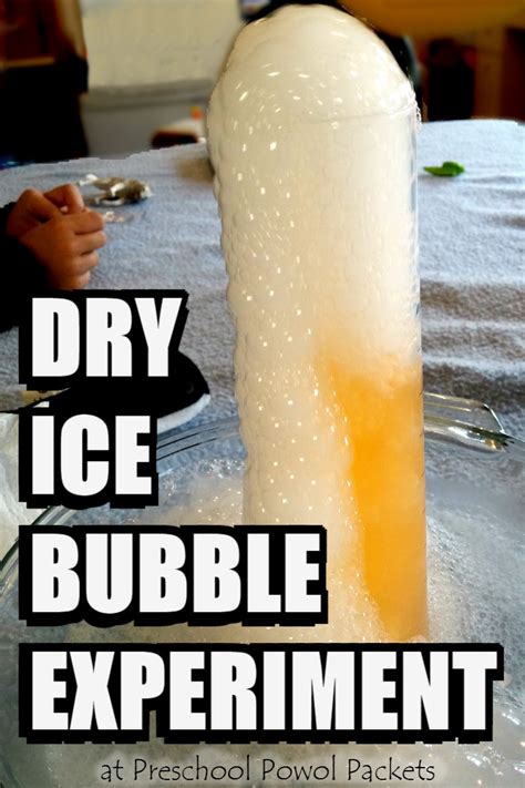 Dry Ice Bubble Science Experiment | Preschool Powol Packets