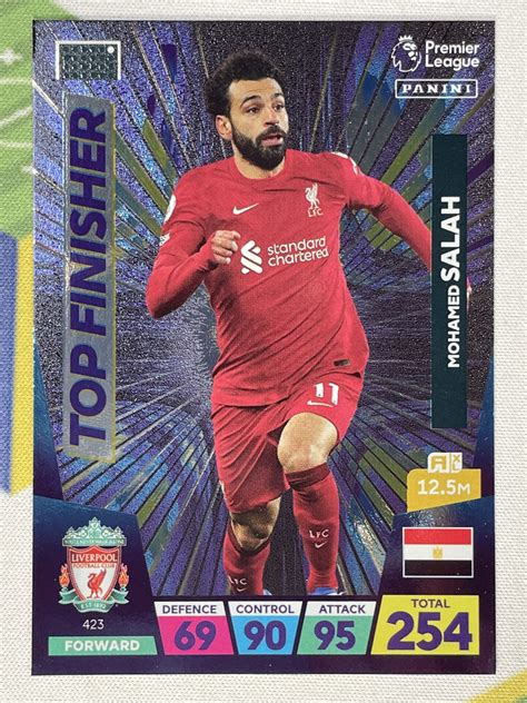 423 Mohamed Salah Liverpool Top Finisher Panini Premier League ...