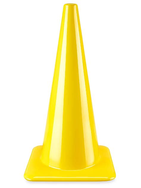 Colored Traffic Cone - 28", Yellow S-24656Y - Uline