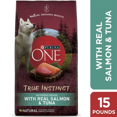 Purina ONE High Protein, Natural Dry Dog Food, True Instinct With Real Salmon & Tuna, 15 lb. Bag ...