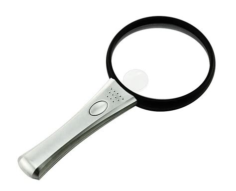 10x 20x Bifocal Double Lens Handheld 90mm Illuminated Magnifier Magnifying Glass Loupe With 2 ...