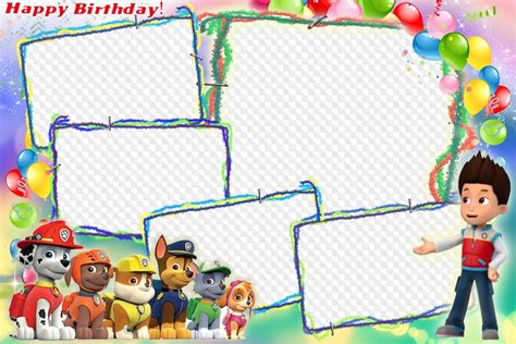 PAW Patrol, Happy Birthday! photo frame