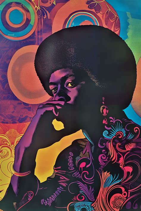 Groove Afro 70s Retro Portrait Free Stock Photo - Public Domain Pictures