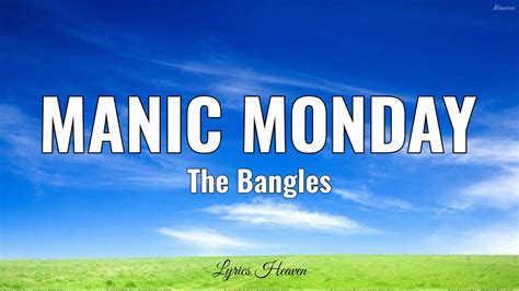 The Bangles - Manic Monday (Lyrics) - YouTube