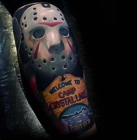 60 Jason Mask Tattoo Designs For Men - Friday The 13th Ideas