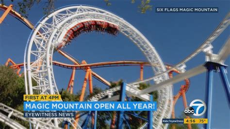 Six Flags Magic Mountain to stay open year-round - ABC7 Los Angeles