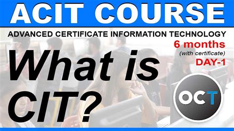 Advanced CIT Course - What is CIT Course? - CIT Course Class-1 - YouTube