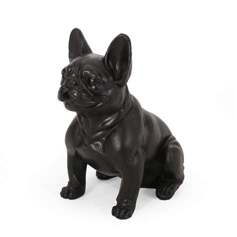 Outdoor French Bulldog Garden Statue - NH251313 – Noble House Furniture