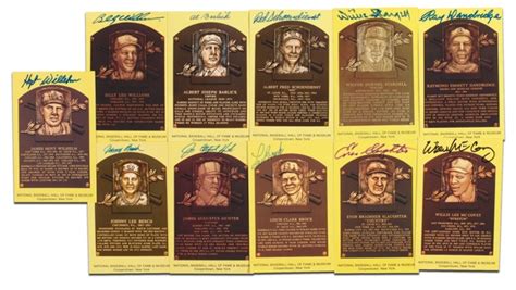 Baseball Hall of Fame Plaques | RR Auction